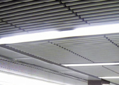 Aluminium Round Tube Kitchen Ceiling Tiles Suspended Metal Aluminium Profile Panel, 75mm Dia
